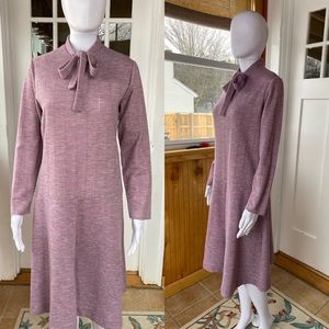 Vintage purple space dyed dress size l